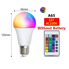 LED Light Bulb E27 RGB – Colorful Lighting with IR Remote Control