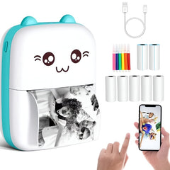 Cute Portable Thermal Mini Printer – No Ink Needed, Print Anytime, Anywhere