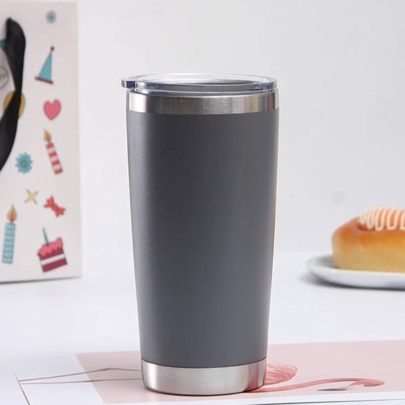 Double Wall Vacuum Insulated Travel Mug Black
