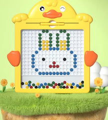 Duck-Themed Magnetic Drawing Board with Beads
