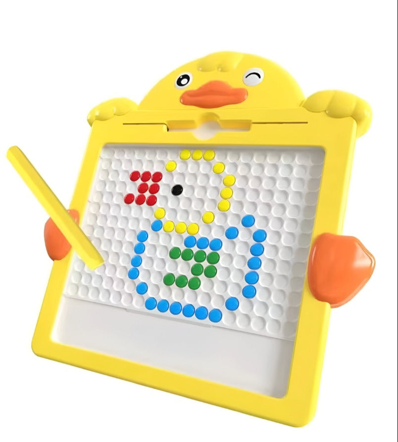 Duck-Themed Magnetic Drawing Board with Beads
