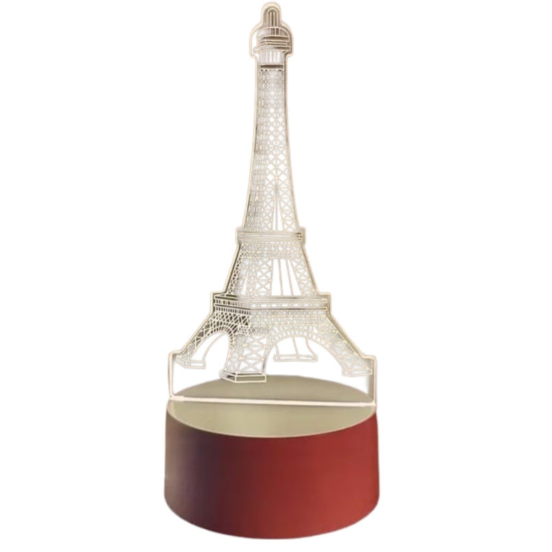 Eiffel Tower 3D LED Lamp – Beautiful Light and Optical Illusion