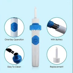 Electric Ear Wax Remover – Painless Cordless Cleaning for Adults & Kids