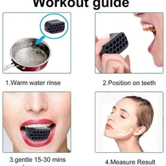 Silicone Jawline Exerciser – Facial Toner for Face, Neck, Chin, and Cheek Muscles