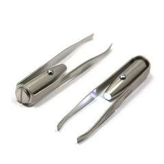 Portable Stainless Steel LED Tweezer – Smart Eyebrow Hair Removal Tool