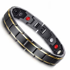 Luxury Stainless Steel Bio Magnetic Bracelet – Anti-Fatigue & Energy Boost for Men