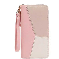 Women's Fashion Zipper Wallet – PU Leather Long Purse with Card & Coin Holder