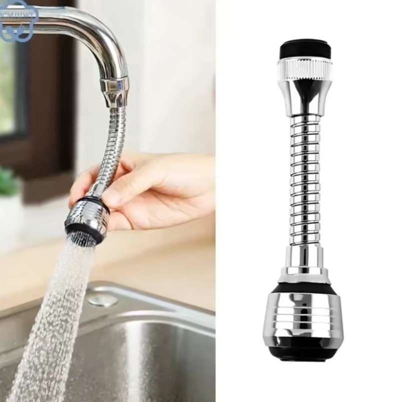 Stainless Steel Rotating Faucet Sprinkler – Water-Saving & Splash-Proof