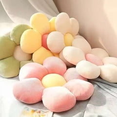 35CM Colorful Plush Flower Pillow – Soft Petal Cushion for Home & Kids