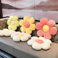 35CM Colorful Plush Flower Pillow – Soft Petal Cushion for Home & Kids