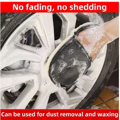 Wool Car Wash Gloves – High-Density Foam for Easy Car Cleaning & Polishing