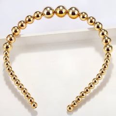 Gold Pearl Adorned Headband Hair Accessory for Girls

