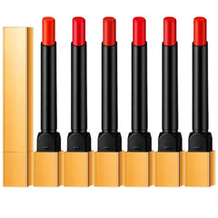 Golden Glam 6-Piece Lipstick Box Set – Assorted Shades for Girls