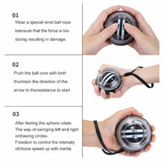 Self-Starting Wrist Gyro Ball – Strengthen Hands, Wrists & Forearms