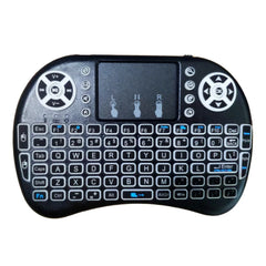 Backlight English Russian French Spanish Portugal Fly Air Mouse 2.4G Touchpad for Android TV Box PC I8 Mini Wireless Keyboard