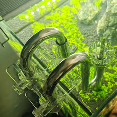ملحقات فلتر حوض السمك ZRDRAquarium الخارجية المصنوعة من الفولاذ المقاوم للصدأ، مدخل ومخرج، غشاء إزالة الزيت والماء، أنبوب زنبق، فلتر حوض السمك
