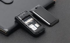 هاتف محمول UNIWA F2720 ثنائي الشاشة GSM هاتف قابل للطي 1.77 بوصة 0.08 ميجابكسل لوحة مفاتيح روسية عبرية زر هاتف صدفي مميز