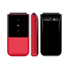 هاتف محمول UNIWA F2720 ثنائي الشاشة GSM هاتف قابل للطي 1.77 بوصة 0.08 ميجابكسل لوحة مفاتيح روسية عبرية زر هاتف صدفي مميز
