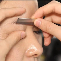 50/10pcs Eyebrow Blades Stainless Steel Microblading Eye Brow Trimmer Face Hair Remover Replaceable Razor Makeup Beauty Tools