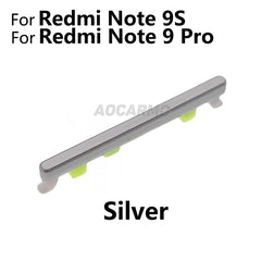 Aocarmo For Xiaomi Redmi Note 9 Pro Note9S Volume Up Down Button Side Switch Key Replacement Part