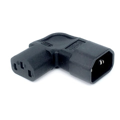 محول تيار متردد IEC 320 C14 إلى C13 بزاوية يمين ويسار، IEC 320 3 أقطاب، محول تيار متردد IEC 320 3 دبابيس من ذكر إلى أنثى بزاوية 90 درجة لأعلى ولأسفل