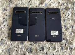هاتف LG V60 ThinQ 5G V600AM/TM/VM الأصلي غير مقفل بشاشة 6.8 بوصة ومعالج Qualcomm 865 4G/5G وذاكرة 8 جيجابايت وذاكرة قراءة فقط 128 جيجابايت، الإصدار الكوري/الأمريكي