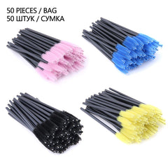 5/50 Pcs Eyelash Brushes False Eye Lashes Extension Tools Eyebrow Brush Mascara Wands Applicator Spoolers Lashes Cosmetic Tool