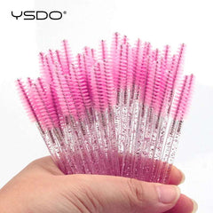 5/50 Pcs Eyelash Brushes False Eye Lashes Extension Tools Eyebrow Brush Mascara Wands Applicator Spoolers Lashes Cosmetic Tool