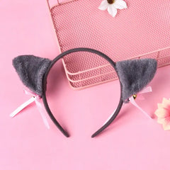 Lovely Cat Ear Hair Wear Girls Boys Anime Cosplay Costume Plush Cat Fur Ear Hairband Night Party Club Bar Decorate Headbands