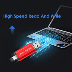 محرك أقراص فلاش USB من النوع C OTG 2 في 1 USB 2.0 Micro USB Pen Drive 128 جيجابايت 64 جيجابايت 32 جيجابايت 16 جيجابايت 8 جيجابايت 4 جيجابايت محرك أقراص فلاش USB