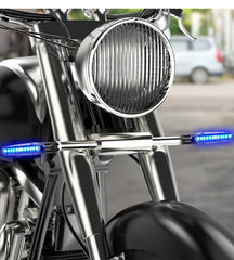 إشارات الانعطاف LED للدراجات النارية ومؤشرات الاتجاه وامضة ضوء الفرامل الخلفي وامض ضوء إشارة التوقف مصباح DRL للدراجات النارية