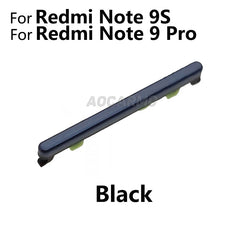 Aocarmo For Xiaomi Redmi Note 9 Pro Note9S Volume Up Down Button Side Switch Key Replacement Part