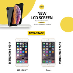 Full Set Display For iPhone 5 5S SE 5SE LCD Screen Touch Digitizer Assembly Replacement No Dead Pixels+Front Camera+Home Button