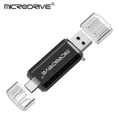 Type C USB Flash Drive OTG 2 IN 1 USB 2.0 Micro USB Pen Drive 128GB 64GB 32GB 16GB 8GB 4GB Pendrive Flash Drive