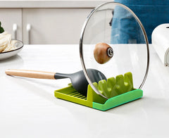 Kitchen Spoon Holders Fork Spatula Rack Shelf Organizer Plastic Spoon Rest Chopsticks Holder Non-slip Spoons Pad Kitchen Utensil