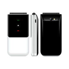 هاتف محمول UNIWA F2720 ثنائي الشاشة GSM هاتف قابل للطي 1.77 بوصة 0.08 ميجابكسل لوحة مفاتيح روسية عبرية زر هاتف صدفي مميز