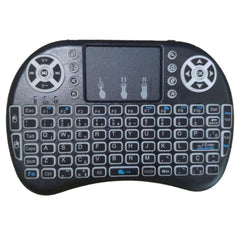 Backlight English Russian French Spanish Portugal Fly Air Mouse 2.4G Touchpad for Android TV Box PC I8 Mini Wireless Keyboard