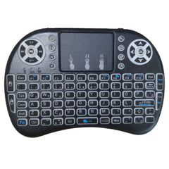 Backlight English Russian French Spanish Portugal Fly Air Mouse 2.4G Touchpad for Android TV Box PC I8 Mini Wireless Keyboard