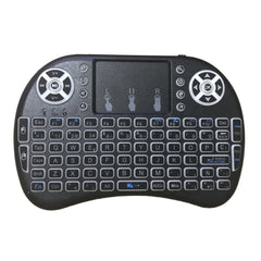 Backlight English Russian French Spanish Portugal Fly Air Mouse 2.4G Touchpad for Android TV Box PC I8 Mini Wireless Keyboard