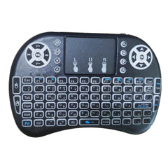 Backlight English Russian French Spanish Portugal Fly Air Mouse 2.4G Touchpad for Android TV Box PC I8 Mini Wireless Keyboard