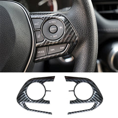 For Toyota Harrier Venza Crown RAV4 XA50 Camry Corolla E210 2020 2021 2022 2023 2024 Car Steering Wheel Button Cover Accessories