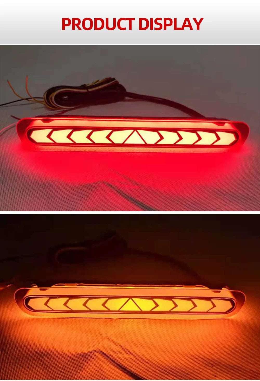1PCS LED High Brake Light For Toyota HILUX Vigo 2005 2006 2007 2008 2009 2010 2011 2012 2013 2014 Turn Signal Rear Bumper Lamp