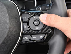 For Toyota Harrier Venza Crown RAV4 XA50 Camry Corolla E210 2020 2021 2022 2023 2024 Car Steering Wheel Button Cover Accessories