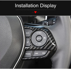 For Toyota Harrier Venza Crown RAV4 XA50 Camry Corolla E210 2020 2021 2022 2023 2024 Car Steering Wheel Button Cover Accessories