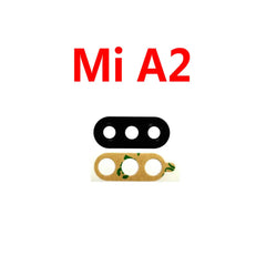قطعتان/مجموعة، غطاء عدسة زجاجية للكاميرا الخلفية لهاتف Xiaomi Mi A3 مع لاصق لاصق لقطع غيار Xiaomi Mi A1 A2 Lite