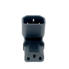 محول تيار متردد IEC 320 C14 إلى C13 بزاوية يمين ويسار، IEC 320 3 أقطاب، محول تيار متردد IEC 320 3 دبابيس من ذكر إلى أنثى بزاوية 90 درجة لأعلى ولأسفل