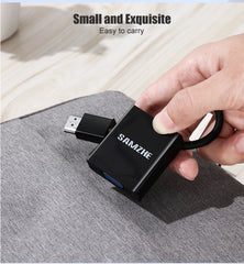 محول VGA متوافق مع HDMI بدقة 1080 بكسل من SAMZHE مع كابل صوت وفيديو مزود بمصدر طاقة ومخرج صوت للشاشة PS3 PS4 XBOX
