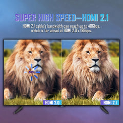 8K HDMI-Compatible Cable 4K@120Hz 8K@60Hz HDMI 2.1 Cable 48Gbps Adapter For RTX 3080 eARC HDR Video Cable PC Laptop TV box PS5