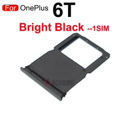Single and Dual SIM Tray For OnePlus 6 6T Sim Card Holder Slot Repair Replacement Part