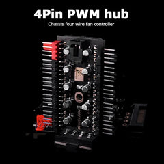 لوحة أم مروحة من 1 إلى 10 دبابيس مروحة تبريد PWM رباعية الدبابيس موزع تمديد مقبس مصدر طاقة 12 فولت محول وحدة تحكم سرعة الكمبيوتر
